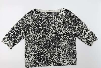 Matalan Damen weiß Acrylmischung Sweatshirt Größe 14