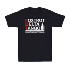 Foxtrots Deltas Tangos Funny Foxtrots Deltas Tango Patriotic Men's T-Shirt