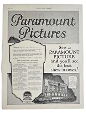 1924 Paramount Pictures Movies Black & White Ladies Home J Vintage Print Ad-CRC2
