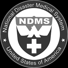 Subdued NDMS sticker vinyl laminated glossy HHS DHS FEMA patriotic USA