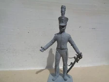 Stadden, Napoleonic Hussar cavalry,  soldier, rare unpainted 54mm lead, ME