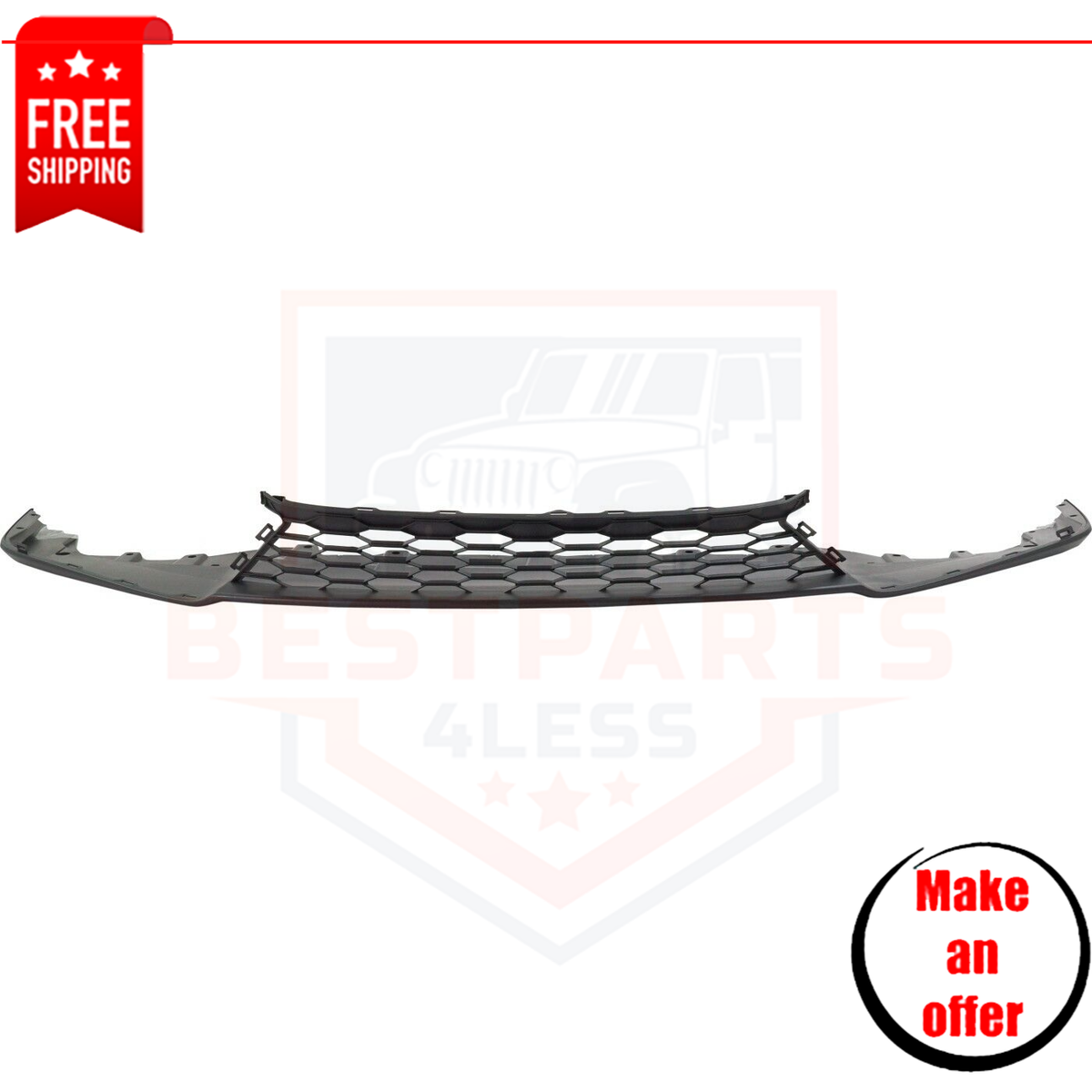 Front Bumper Grille 71102TGGA00 textured black plastic for 2017