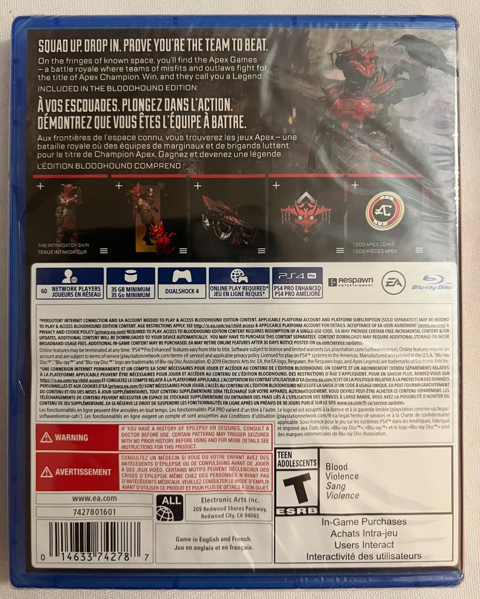 Apex Legends Bloodhound Edition (PS4 Playstation 4) Brand New