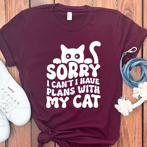 SORRY PLANS WITH CAT T-SHIRT - Picture 41 of 49