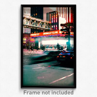 Pixel Art Poster - Ordinary New York (8 Bit Psychedelic Trippy Video Game Print)