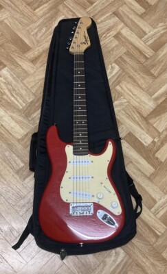 Fender Squier Mini Strat Rot Gitarre Mit Tasche