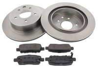 Bremsensatz Scheibenbremse Hinterachse FüR Nissan Renault Leaf Qashqai II SUV /
