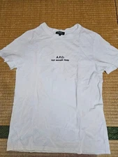 A.P.C. White T-Shirt Size S Men's tops, popular brands, popular designs Limited