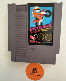 Excitebike Nintendo Nes Game PAL A GBR Mattel 3 Screw Version Boxed W/ Manual