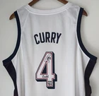 Stephen Curry "Gold" Signed Nike 2024 USA Olympics Jersey Warriors USASM BAS LOA
