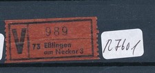 R7601) Bundesrepublik Wert-Zettel : 73 E&szlig;lingen am Neckar 3