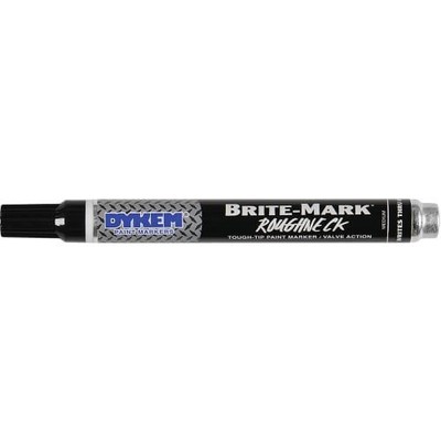 1Pc DYKEM 84202 Permanent Paint Marker, Black, Medium Tip, BRITE-MARK Rough