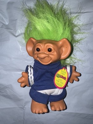 Vintage Uneeda Wishnik Troll Puppe - Doppel Hufeisen Stempel & Original Etikett