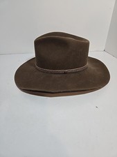 Stetson Stallion Western Cowboy Hat  XXX Premium Wool Brown Sz 7R  USA Made
