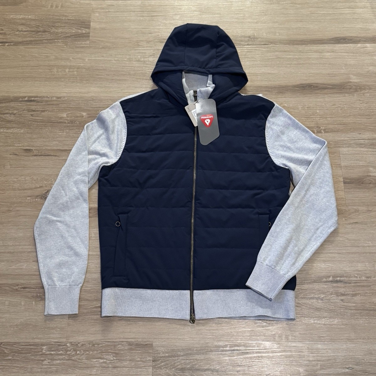 PUMA Clubhouse Hybrid Golf Jacket Hoodie Men's Size Medium Navy