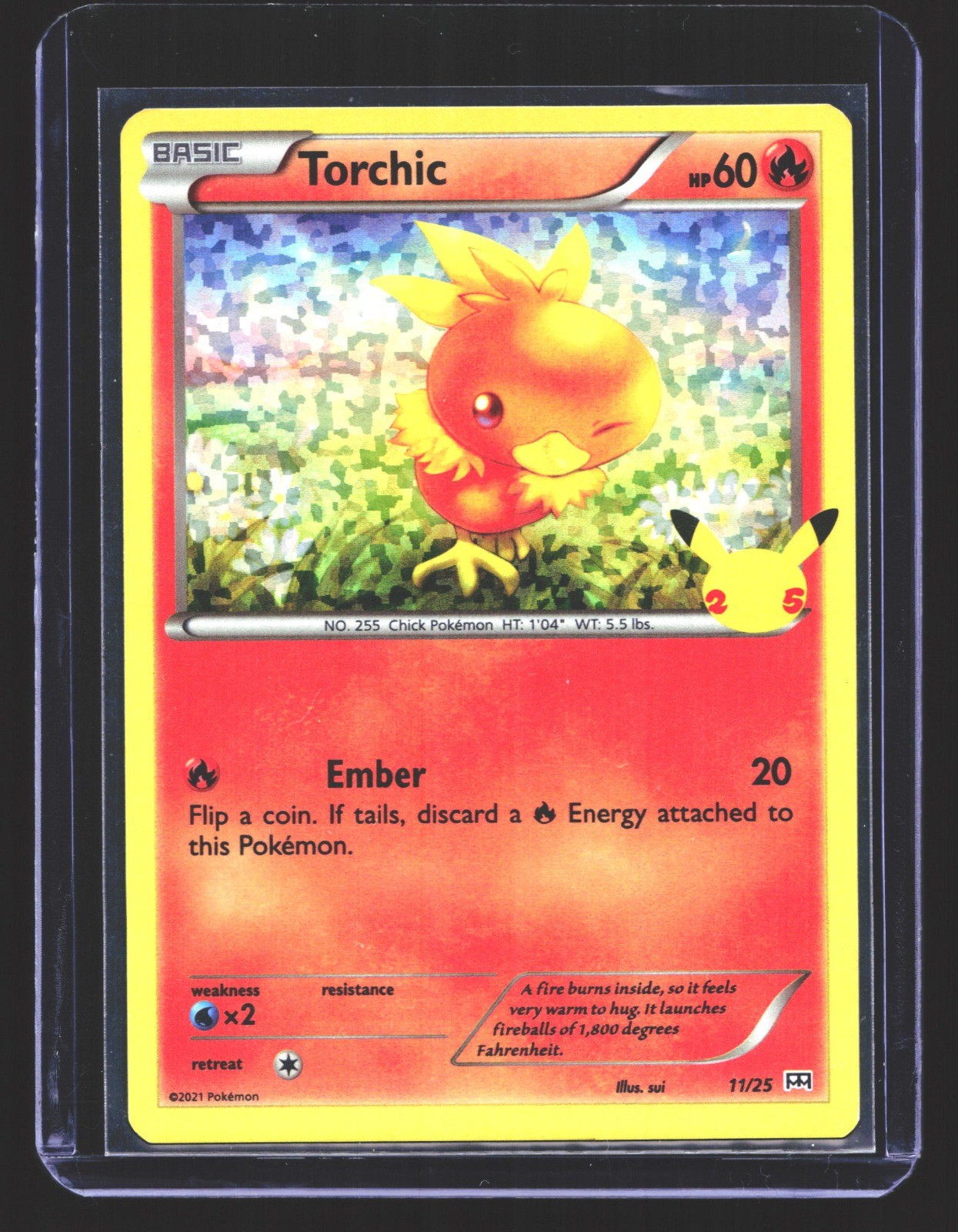 Torchic - 11/25 Promo McDonald's 25th Anniversary Promos 011/025 NM