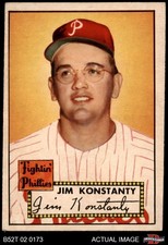 1952 Topps #108 Jim Konstanty Phillies 4 - VG/EX