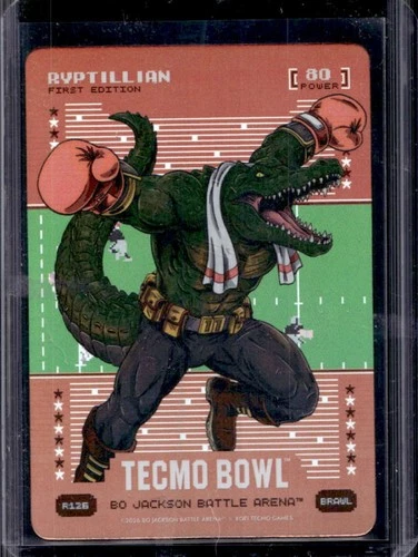 2026 Bo Jackson Battle Arena Tecmo Bowl Ryptillian First Red Battlefoil #R126