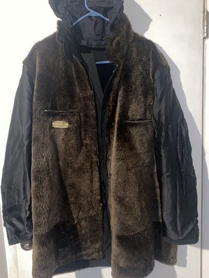 Vintage Bottega Veneta Reversible Coat Jacket Fur Lined Made in Italy