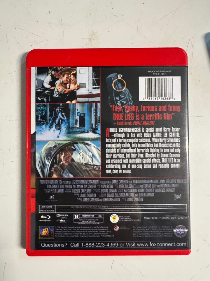 True Lies (1994) Schwarzenegger UK Playable US Import Blu-ray - Image 2 of 2