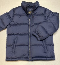 Polo Ralph Lauren Puffer Jacket Kids Large Size 14-16 Navy Full Zip Down No Hood
