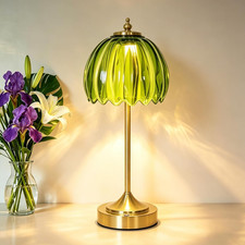 Tulip Table Lamp with 5000Mah Battery & Touch Control, Cordless Small Table Lamp