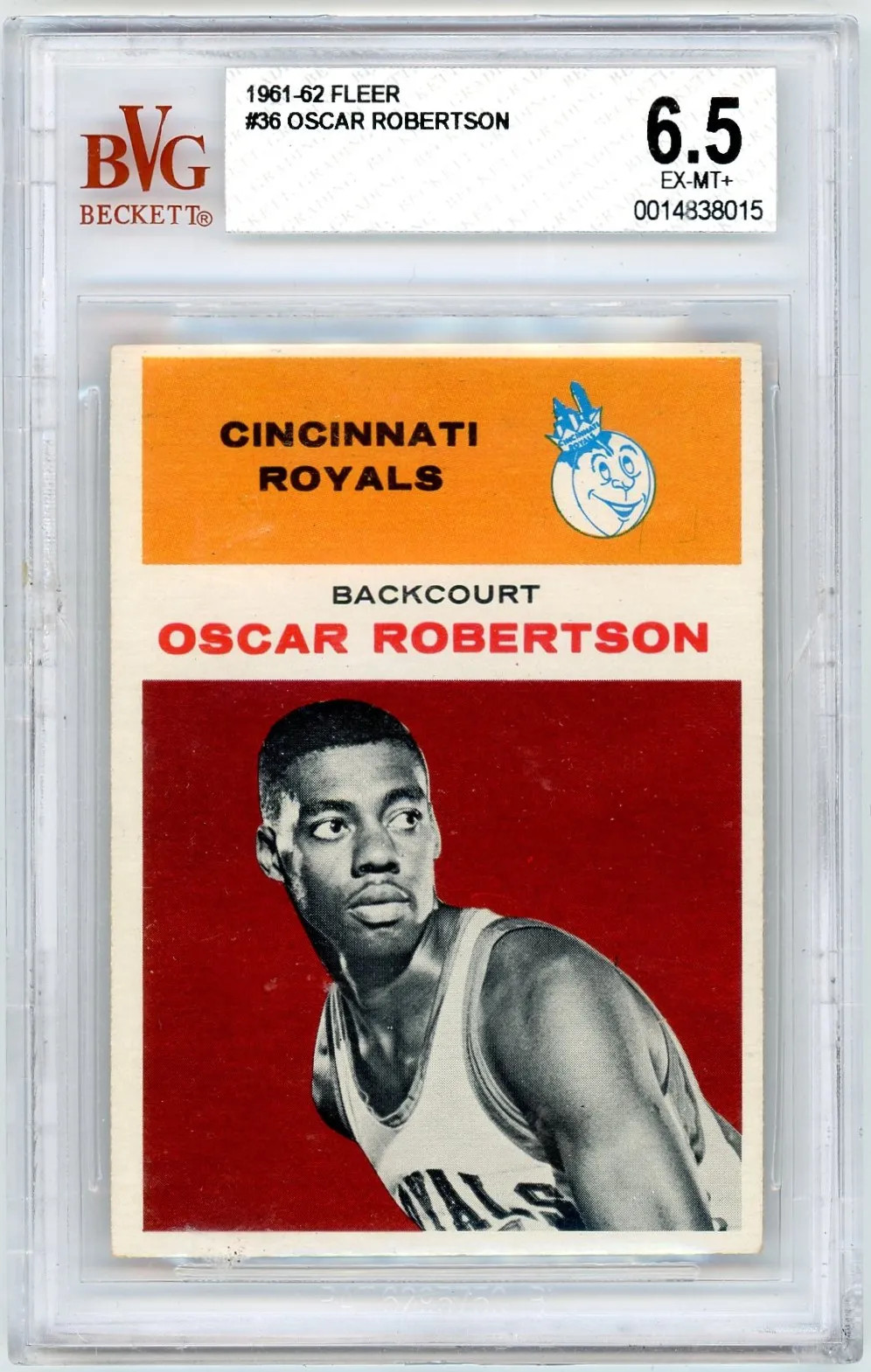 1961 Fleer Oscar Robertson #36 BVG 6.5 Rookie