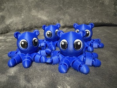 Flexible 3d Printed Multicolor Octopus