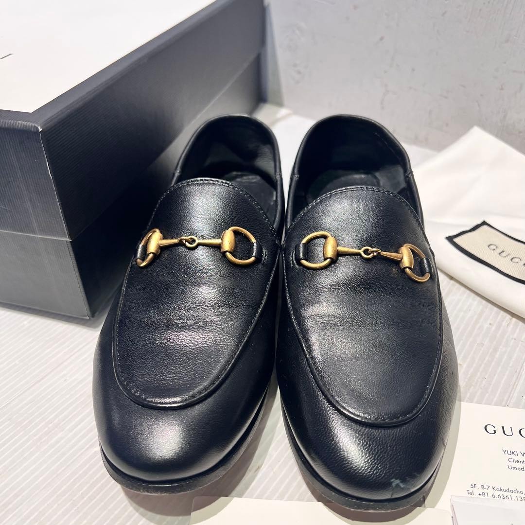 GUCCI Women's Loafers Horsebit Leather Black EU35/US5 120233c thumbnail 19