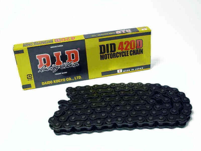 Chaîne de transmission D.I.D 420D en acier renforcé à 120 maillons