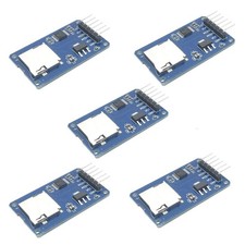 HiLetgo 5pcs Micro SD TF Card Adater Reader Module 6Pin SPI Small, Blue
