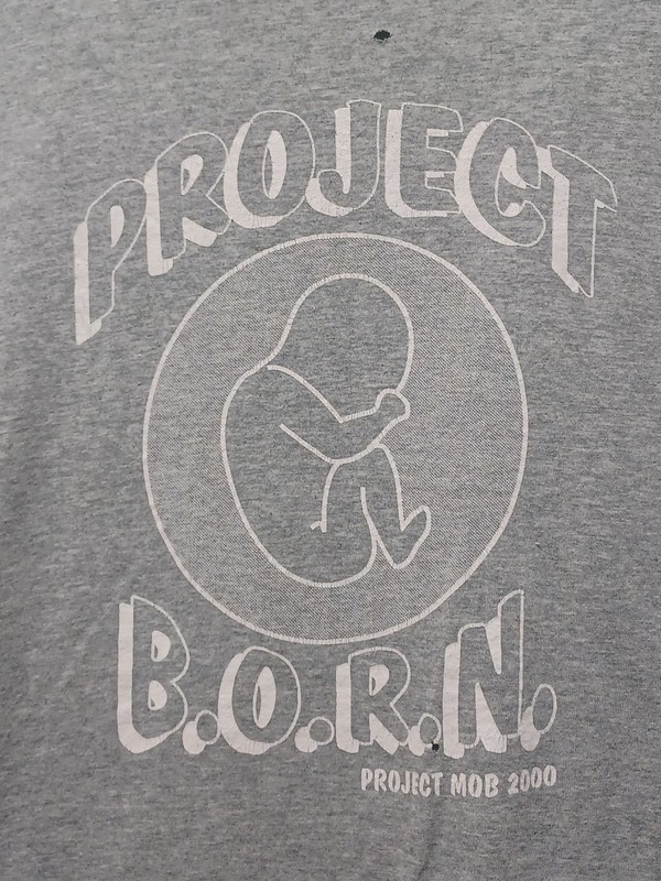 RARE PROJECT BORN PROJECT MOB 2000 XL FETUS Shirt w/Burn Holes SEE PHOTOS!!!!!