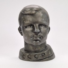 Vintage Soviet Bust Cosmonaut Yuri Gagarin First Man In Space USSR 1961 Souvenir