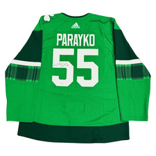 Colton Parayko St Louis Blues Autographed Adidas St Patricks Day Jersey - JSA