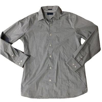 Fairline Long Sleeve Button Up Collarded Dress Shirt Men Size L Checkered