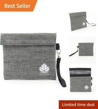 Portable Odorless Pouch - Lightweight 7"x6" Smell Proof Bag for Discreet Storage