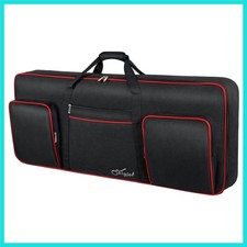 61 Key Keyboard Case, Soft Piano Bag with 0.32 inch Cotton, 61 Key Keyboard B...