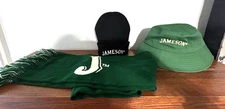 Jameson Irish Whiskey Green Accessories Assortment -Scarf, Bucket Hat and Beanie