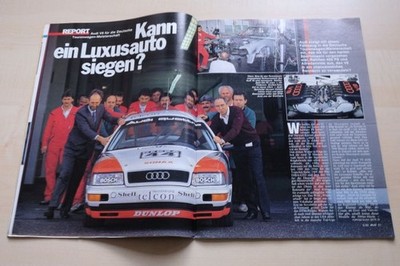 Rallye Racing 05/1990 Audi V8 DTM mit 400PS in einer ersten Vorstellung auf 4 Se