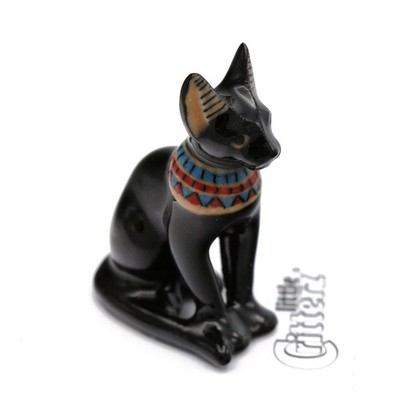 Little Critterz Cat Egyptian Cat ''Bastet'' - Miniature Porcelain Figurine
