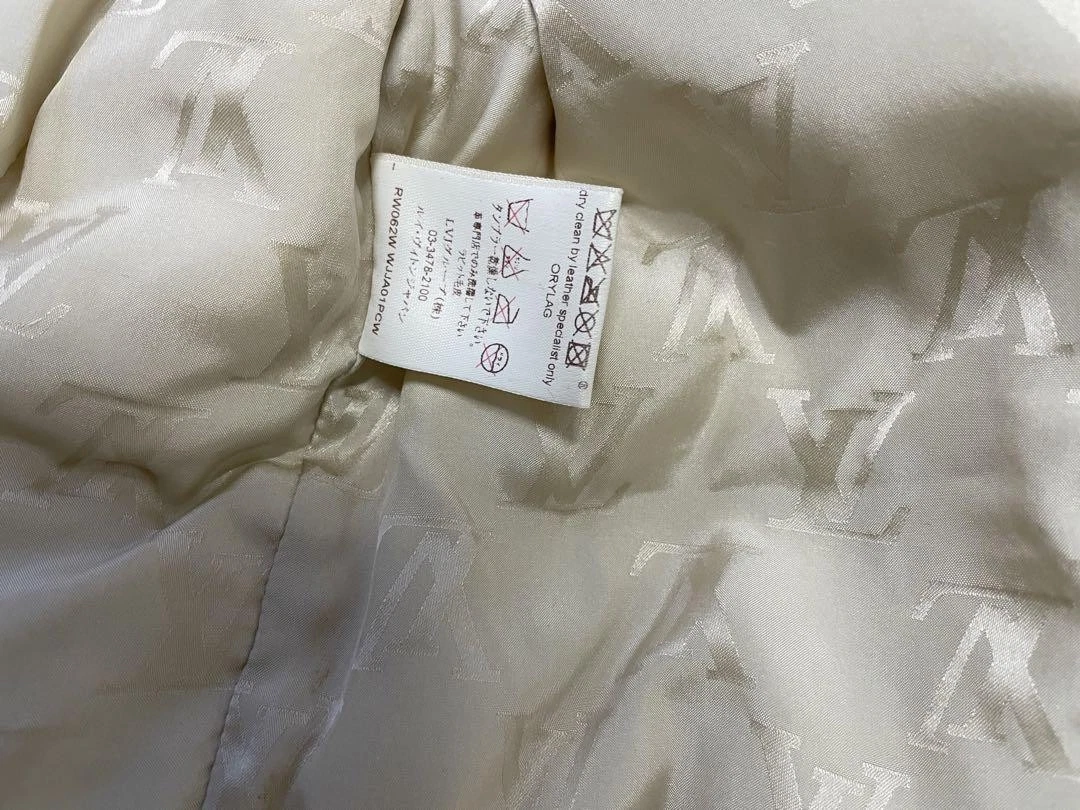 LOUIS VUITTON（LV） Piumino Louis Vuitton con pelliccia di coniglio beige