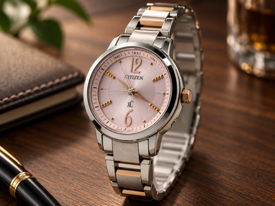 Citizen xC  Eco-Drive Radio Controlled Pink Dial Ladies Watch - New Power Cell