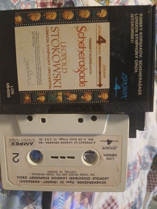 Scheheragade Leopold Stokowski London Records  Rare Cassette Tape 