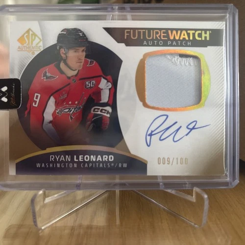 2025-26 SP Authentic FWA Patch Ryan Leonard Rookie Auto 9/100 jersey match 1/1