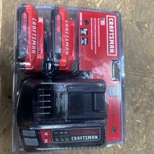 Craftsman V20 CMCB202-2CK 20V MAX Lithium-Ion Starter Kit 3 pc **SEALED**