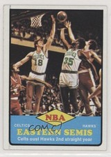 1973 Topps NBA Eastern Semis Dave Cowens Paul Silas (Celtics vs Hawks) HOF os0