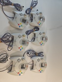 SEGA Dreamcast LOT Console 6 Controllers 3 Memory Cards 3 Games TESTED Working!