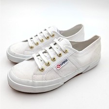 Superga 2750 Cotu Classic Sneaker Shoes Unisex Lace-Up White Size USW5/M3.5 EU35