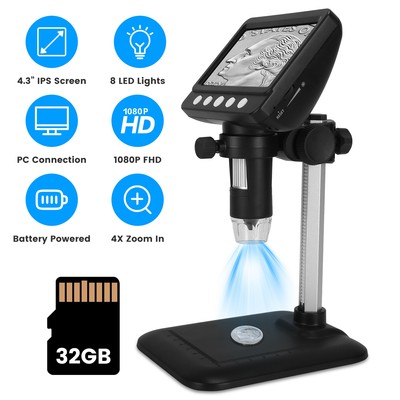 Digital Microscope for Coins, Soldering Microscope Camera for Electronics Repair
