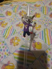 VTG Chuck E. Cheese Mouse PVC Figure Pizza Time Theatre Pencil Straw Topper